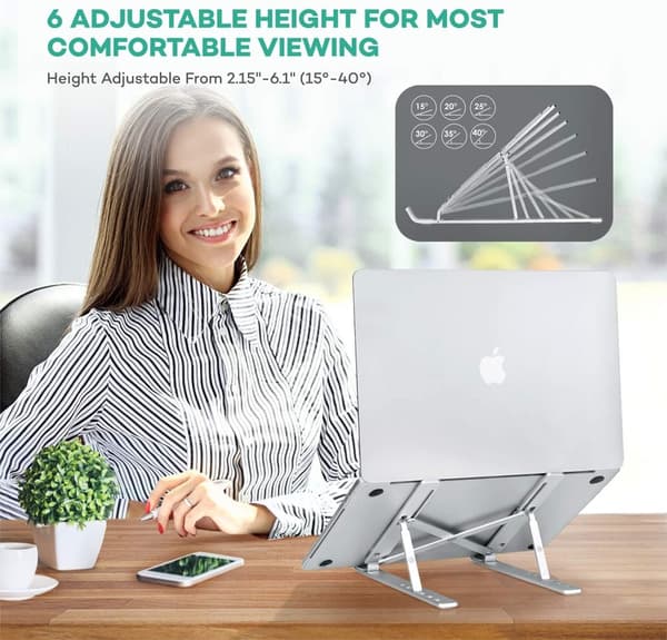 Flexibelt Laptopbord Ergonomisk Kompakt Bärbar Datorstativ-Julklappa