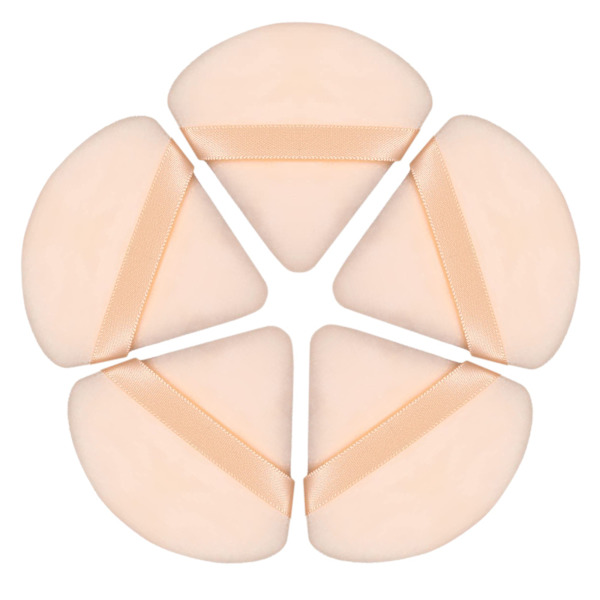 Puderpuff 5-pack beige
