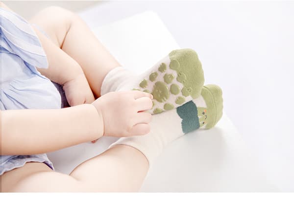 5-pack barn strumpor med antislip-Blomma L(4-6Y)