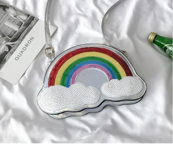 Rainbow Väska Silver-Julklappa - Julklappa