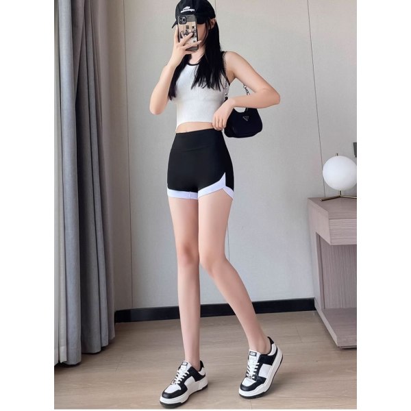 Yogashorts - Gymshorts För Kvinnor - Summar - Brown M