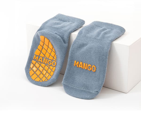 5-pack barn strumpor med antislip-Frukt M(1-3Y)