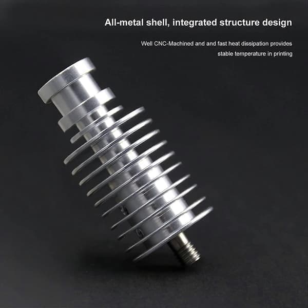 Til Anycubic I3 Mega Hotend 12V med 2 stk. hærdet stål 0,4 mm til E3D V6 dyser til ekstruder 3D-print Hotend