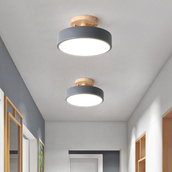 Taklampor Modern Led Nordisk Träbelysning Inomhusarmatur Kök Vardagsrum Sovrum Badkar DB Rosa
