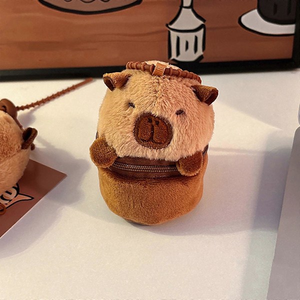 Mjuk Myntbörs Hänge Panda Växelväska Pengapåse Hörlursförvaringsväska Hörlursfodral Härliga Capybara Plånböcker panda