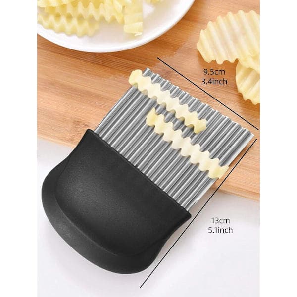Pommes frites-kutter i rustfritt stål kutter vaffelskiver justerbar (LGL)