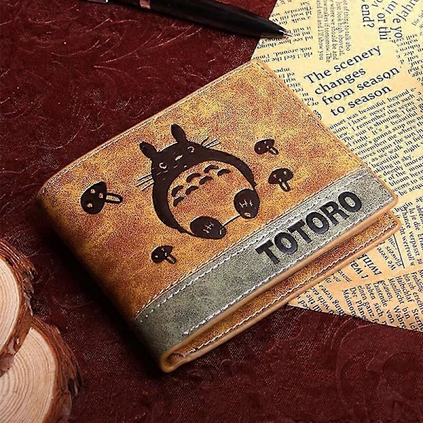 Lompakko Anime Attack On Titan PU-nahka Miesten lompakko Jiyuu no Tsubasa Lyhyt lompakko Totoro