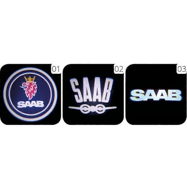 Saab LED-logoprojektor HD for Saab dørlys