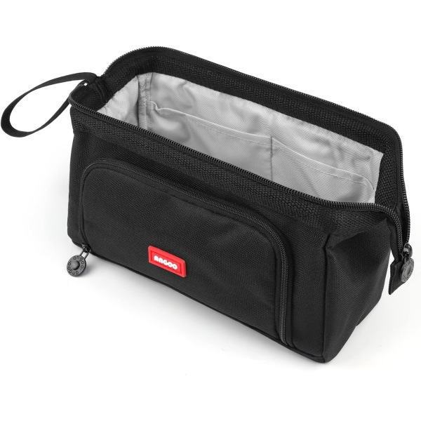 Svart fodral Stor kapacitet Pennfodral fodral