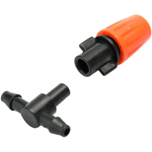 Bevattningsledningar 10 droppmunstycken Justerbar bevattning 10 droppkopplingar DIY mikrodroppbevattningssystem Kit Automatisk Mi