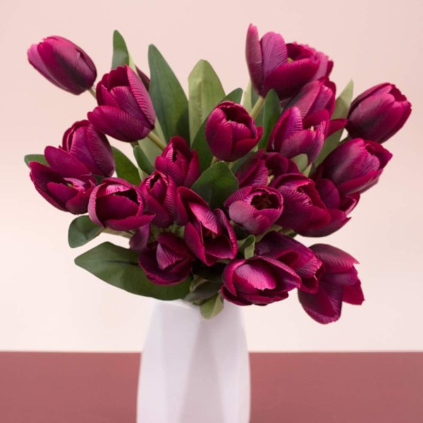 3 bunter/27 stk kunstige blomster (lilla)