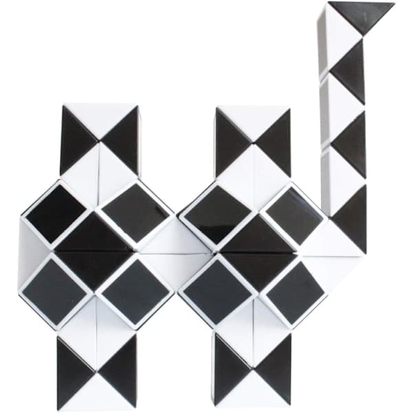 Magic Snake Cube Twist Puzzle 72 kilar Sensorisk Fidget Sock S