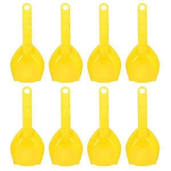 8 stk. Strand Sand Spader Barn Spade Leke Hagearbeid Graveleker (gul)