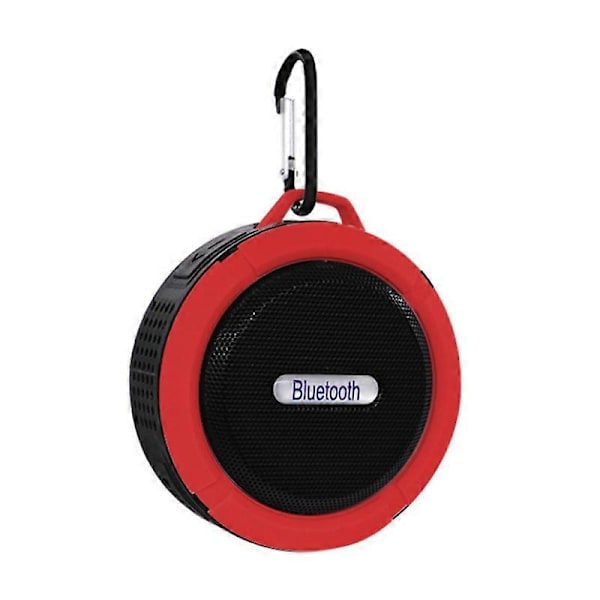 C6 Kannettava Mini Vedenpitävä Stereo Kaiutin TF Langaton Bluetooth-yhteensopiva Kaiutin JIKAIX Red