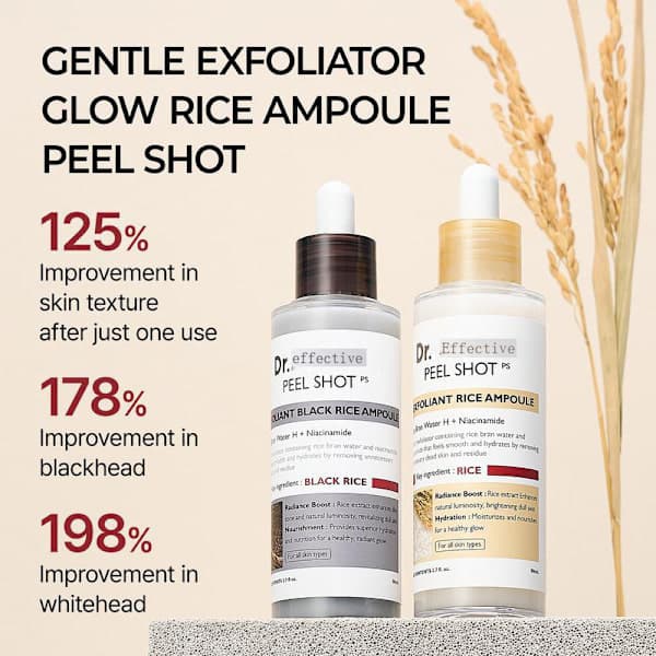 [LCS] Peel Shot Rice Exfoliating Softening Essen Vitt ris White rice