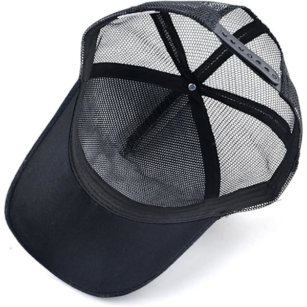 5-panels keps, Mesh-keps, Justerbar Snapback, Mesh Enfärgad Unisex Negro