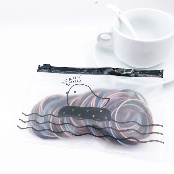 Hårelastikker til kvinder, Hårelastikker 4 mm, Hårbånd til piger, Elastiske hårelastikker, 100 stk Colors