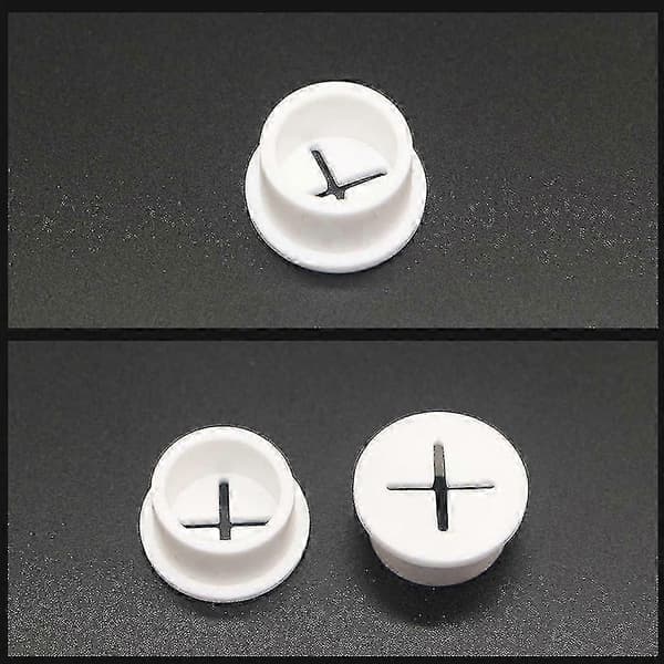 Gummigjennomføringer for kabelhåndtering 10 stk Svart 20mm