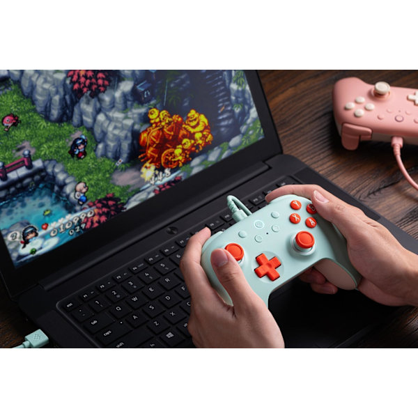 8Bitdo Ultimate 2C Kablet Controller til Windows PC og Android, med 1000Hz Polling Rate, Hall Effect Joysticks og Hall Triggere (Mint)