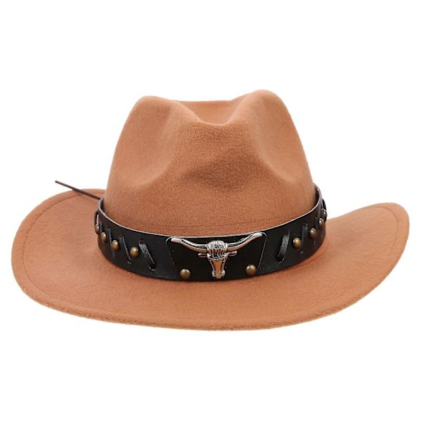 Cowboyhat til kvinder, Rodeo Partyhatte, Cowboykostumehat, Cowboyhat til voksne, Cowgirl Sheriffhat