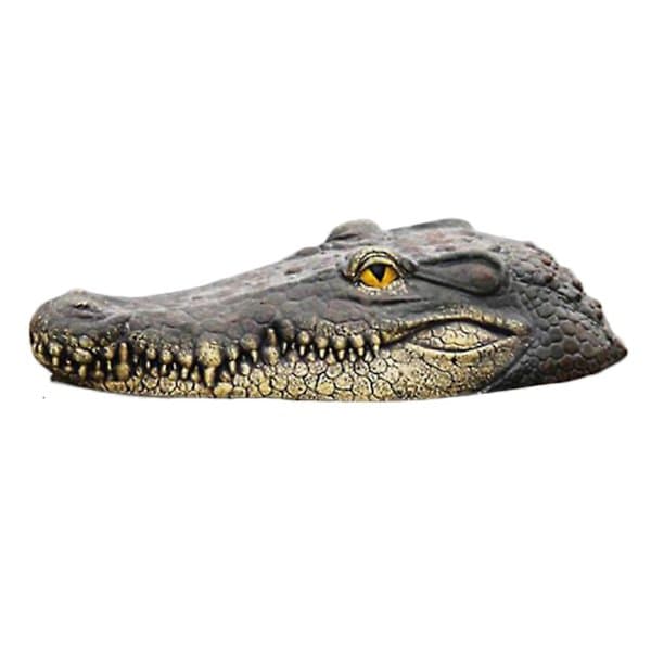 Krokodillehode Hagedam Flytende Dyrepynt Parkbassengdekorasjon Simuler (32CM)