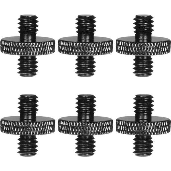 6-pack 1/4\" hane till 1/4\" hane kameramonteringsskruv stativmonteringsskruv stativskruv kameraskruv, precisionstillverkad.
