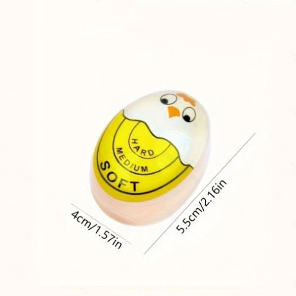 Egg Timer, Fargeskiftende Egg Timer, Enkel Eggkoking, Eggkoketimer, Eggkoker, Timer, Gult Egg