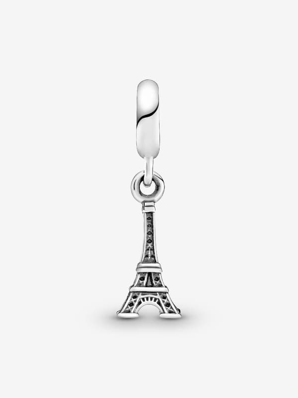 - Paris Eiffeltårn Dingle Charm - Sterling sølv