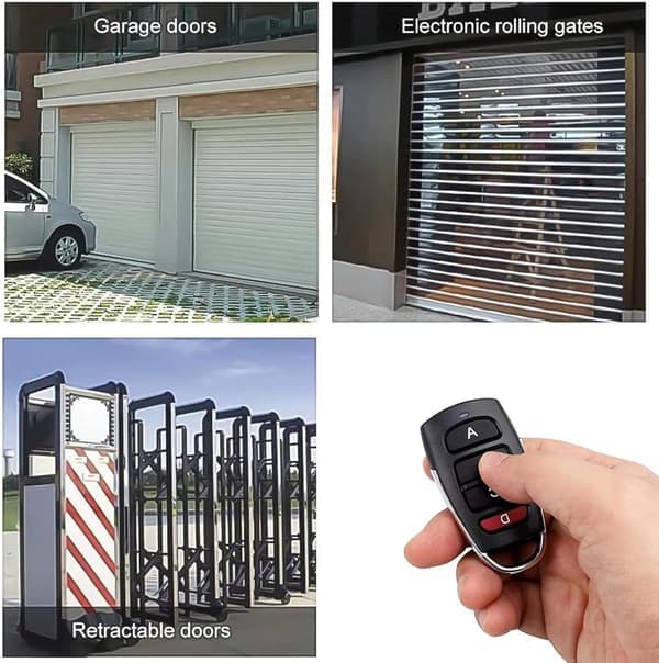 4 st universell garageportsfjärrkontroll Duplikator nyckelbricka för grind