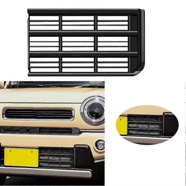 Frontkofanger Nedre Grill Mesh Cover til Suzuki Hustler 2020 Tilbehør Sort