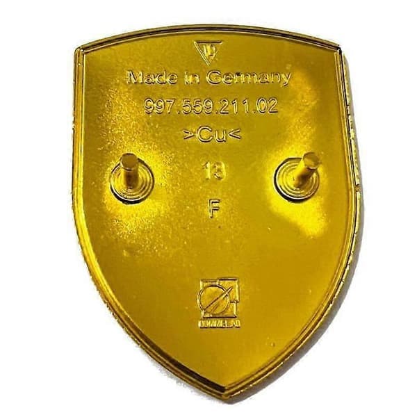 Emblem badge logo Porsche bilpanser metall