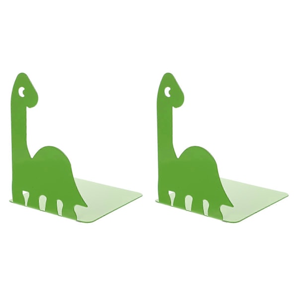 1 Par Metall Dinosaurieformade Bokstöd Bokstöd Stativ Skrivbordsbokorganisatör