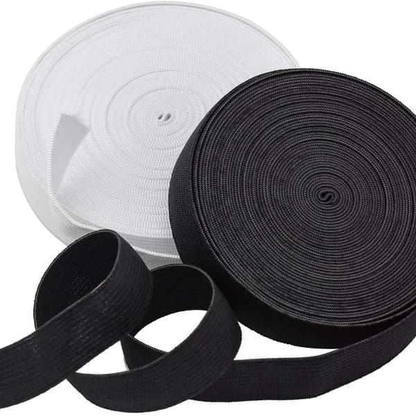 Elastiskt band, 20 mm brett, 5 m, elastiskt vävt elastiskt band för sömnad, KLB