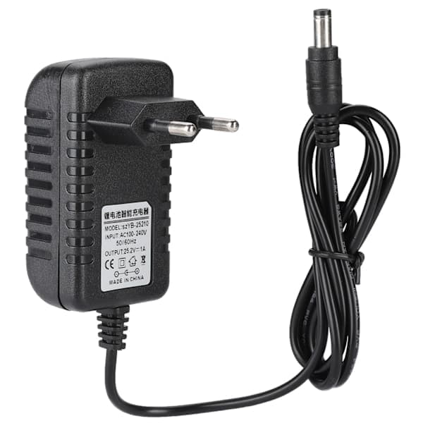 QD-25.2V/1A Hurtigoplader Li-ion Opladeradapter 100-240V Input Flerlagsbeskyttelse