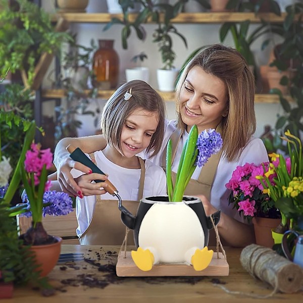 Förtjusande Vridbar Planteringskruka i Resin, Suckulentkruka för Födelsedags- och Thanksgiving-presenter, Lättviktig och Sprickresistent