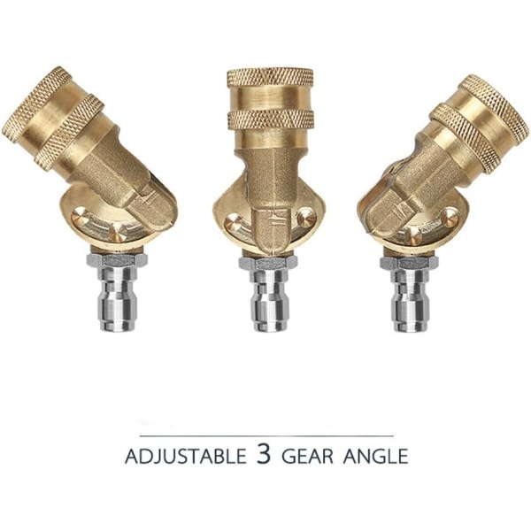 0,6\" højtryksrenser swivel med hurtigkobling og adapter til fastgørelse af swivel rengøringsværktøj