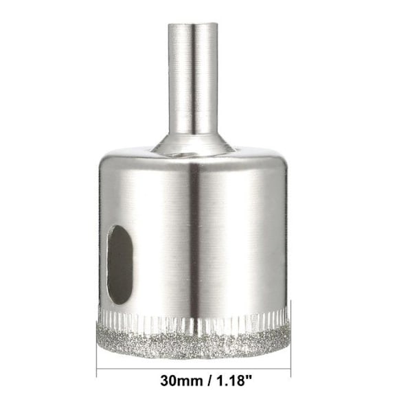 2 stk. diamant kernebor hulsav til keramik marmor glas flise 30mm