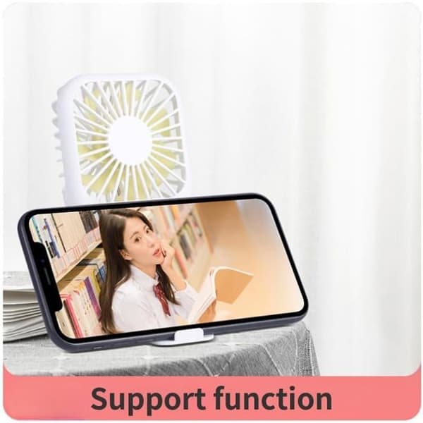 Genopladelig ultratynd mini bærbar ventilator til kvinder, mænd og børn, USB mini køler