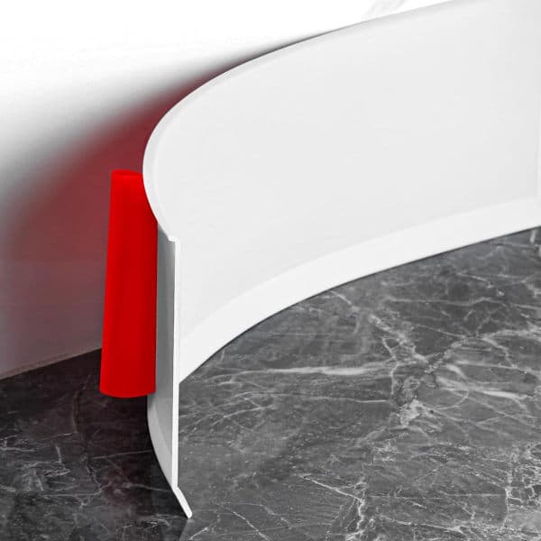 Sokkel - Brystpanel - 10 cm * 2 m - Selvklæbende - Hvid