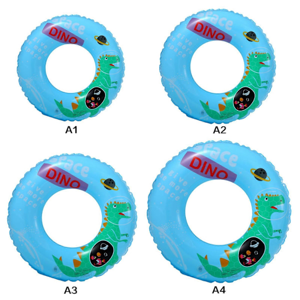 Familjekul Dinosaurie Uppblåsbar Badring för Strand/Pool - 50CM