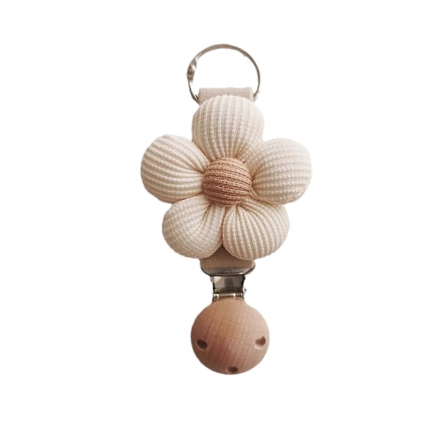 Tyylikäs Kukkahattu Klipsi Kätevä Kukkahattu Klipsi Matkatarvike Käytännöllinen Kukkahattu Pidike Sopii Hattuun ja Laukkuun Apricot with beige f