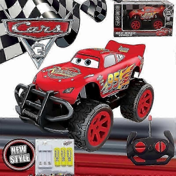 Pixar Bilar 1:24 Blixten McQueen Radiostyrd Bil  Automotive Mobili-zatio Julklapp, Födelsedagspresent