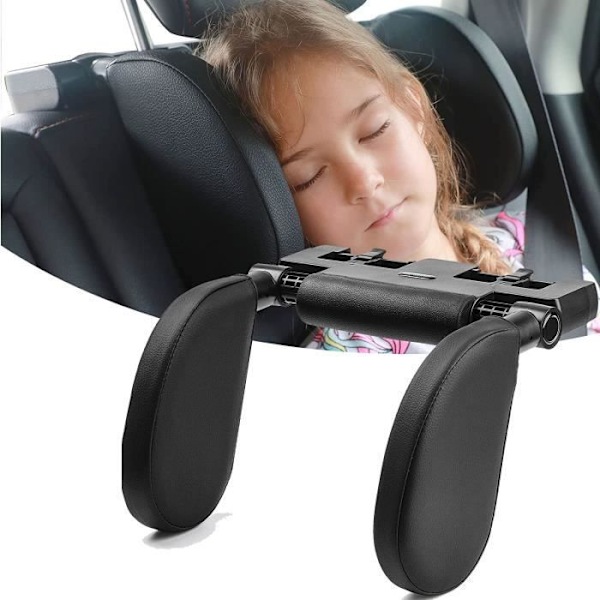 Nackstöd för bil - Nackstöd för barn i bil - Svart - Memory foam
