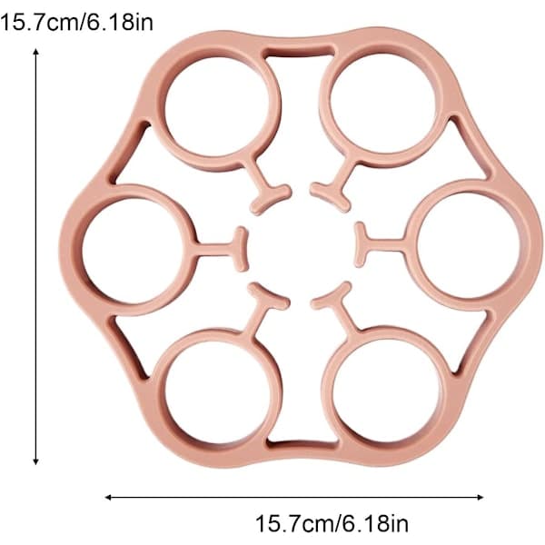 Munanpidike - Jopa 7 munaa - Munankeitin - Jopa 230°C - Munankeitin - Munankeitinmuotti - Silikoninen munankeitin - Silikoniset keittiövälineet - Leivonta