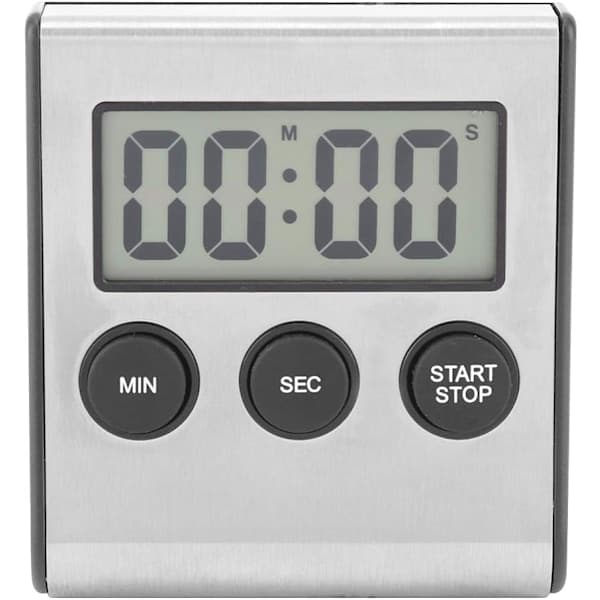 1 digital timer, digital kökstimer, skrivbords- eller väggmonterad