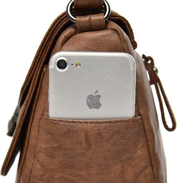 Temperament Blød Læder Populær Retro Crossbody Mode Taske
