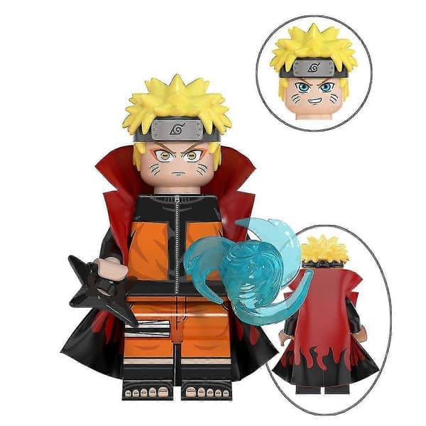 8 stk. Anime Naruto-serie samlede byggeklodser legetøj til børn og voksne julegave
