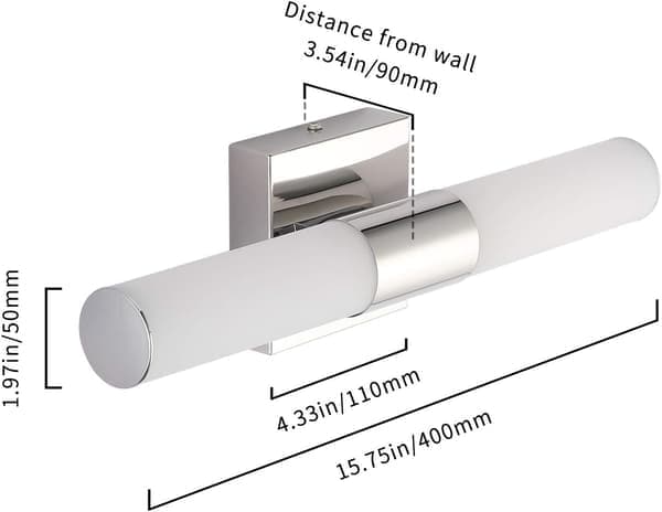 Badeværelsesskab Belysning, 16W Krom LED Spejllamper