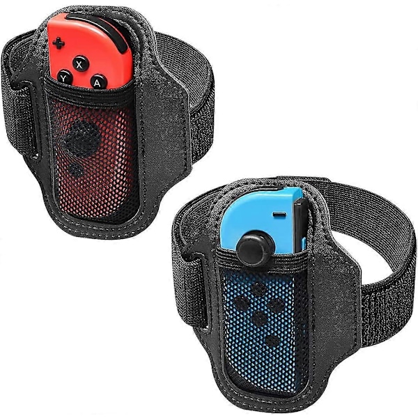 2 st Benremmar för Nintendo Switch Sports/Ring Fit Adventure, Justerbart Elastiskt Benband Nintendo Switch Tillbehör OLED/Joy Cons Switch fo