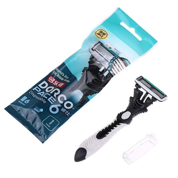 Dorco Pace 6 Engangsbarberhøvel for menn Sikker barbering